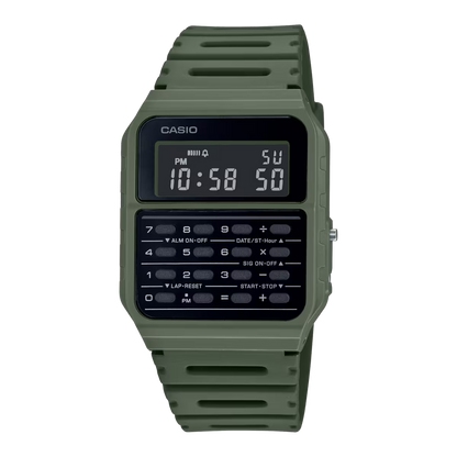 Data Bank Vintage mannish 8-digit calculator Watch CA53WF-3B