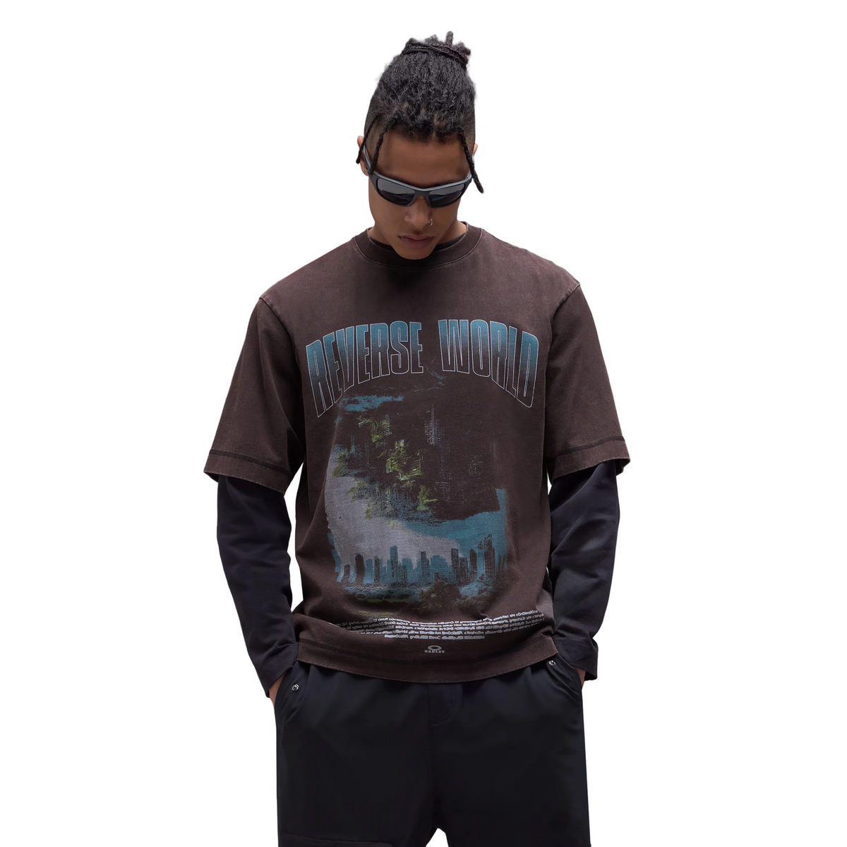 Reverse World Black T-Shirt