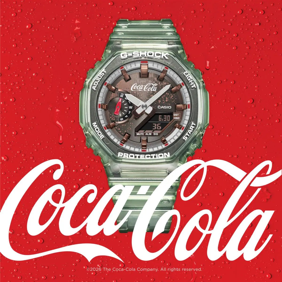 Coca-Cola x G-SHOCK Green Watch