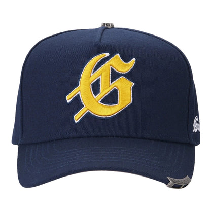 G Logo Navy Yellow Navy SnapBack Hat