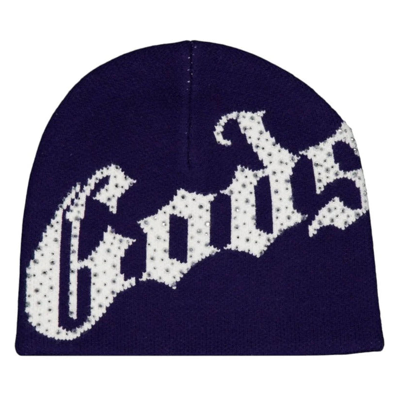 OG Logo Studded Navy White Beanie