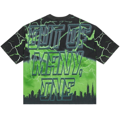Voltage Sleeveless Green T-shirt