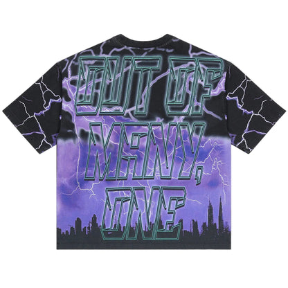 Voltage Sleeveless Purple T-shirt