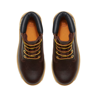 Premium Espresso 6-Inch Lace-Up Waterproof Boots