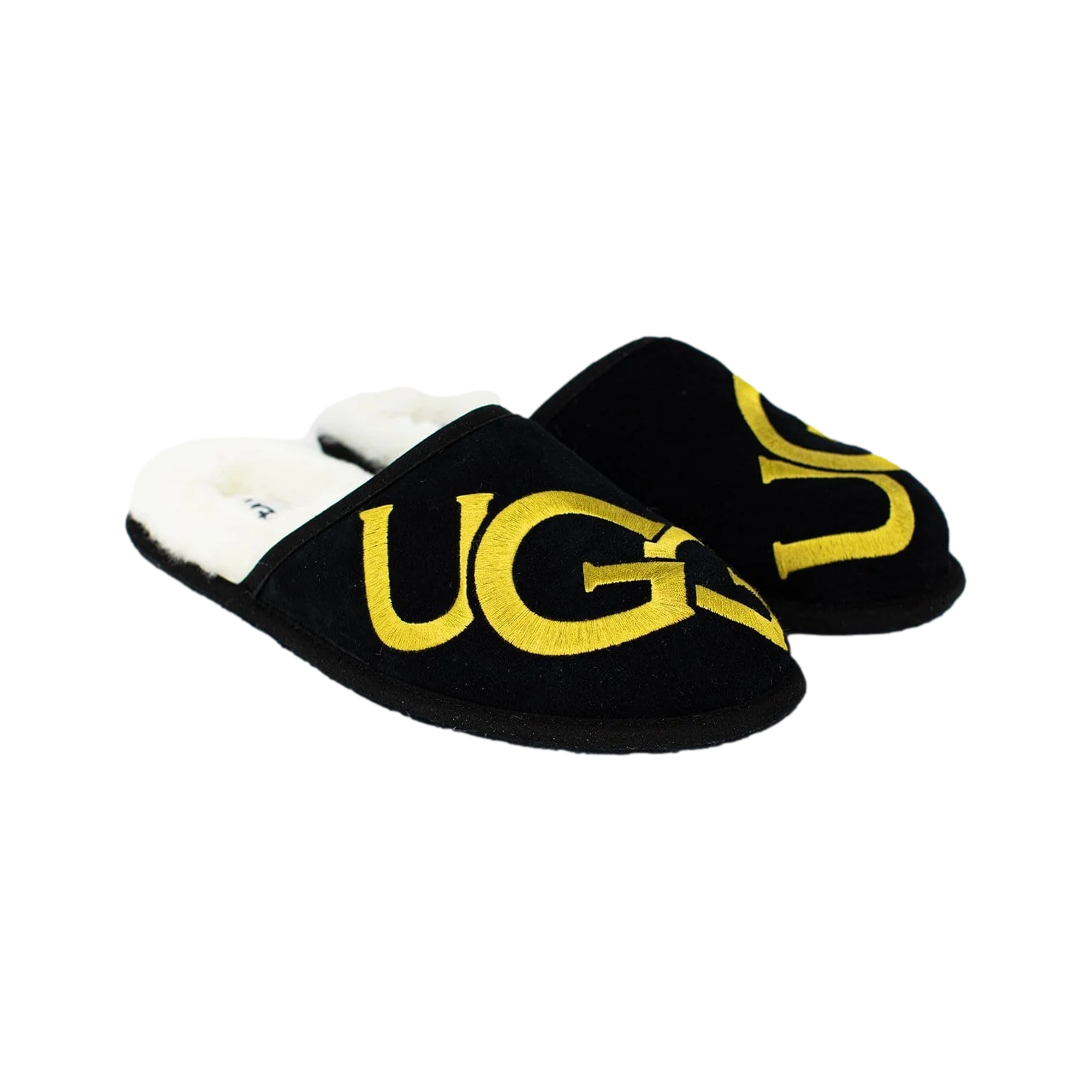 Scuff Logo Black Gold Slipper