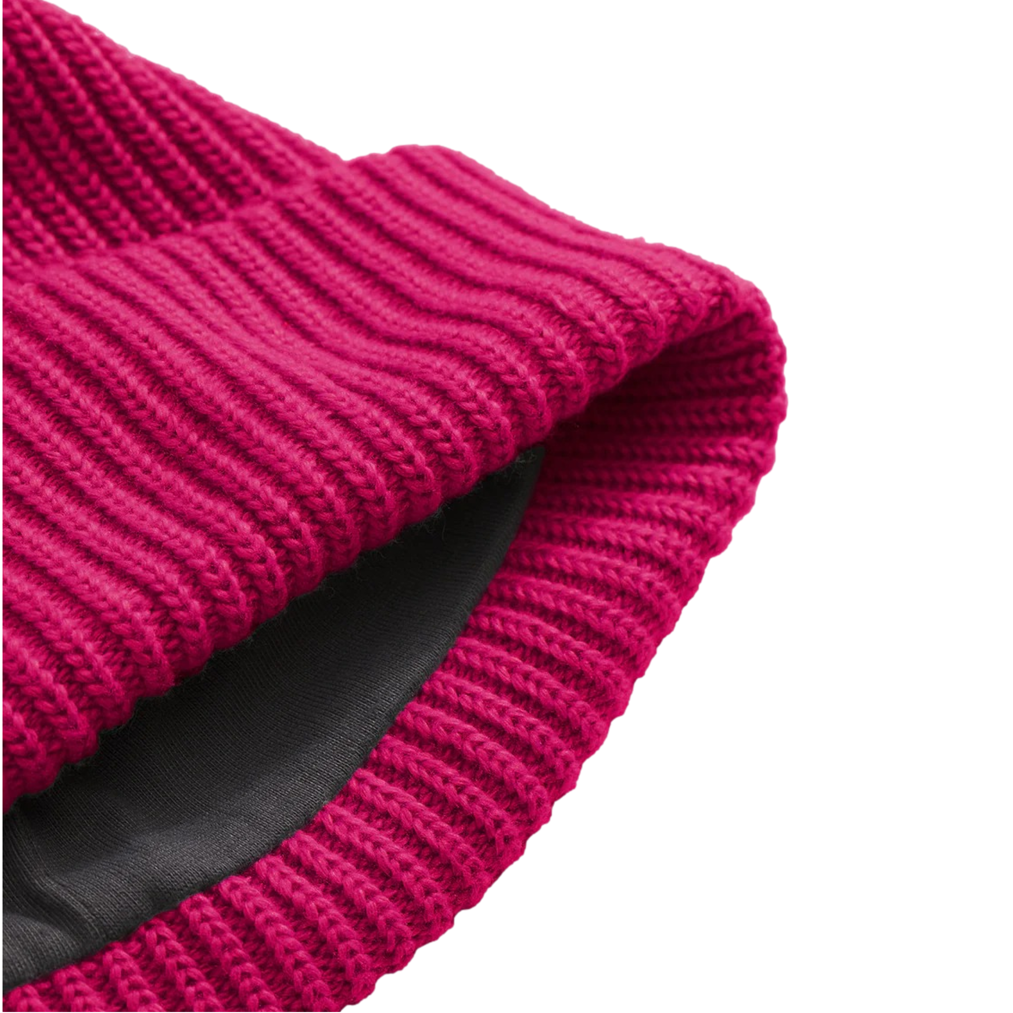 Salty Lined Red Beanie