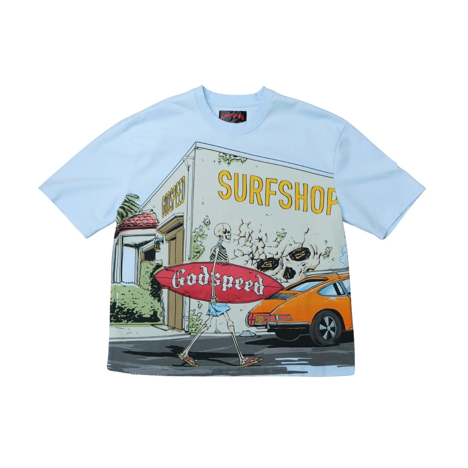 GS Surf Shop Baby Blue Tee