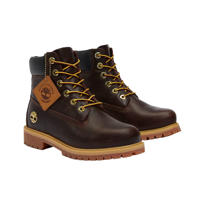 Premium Espresso 6-Inch Lace-Up Waterproof Boots