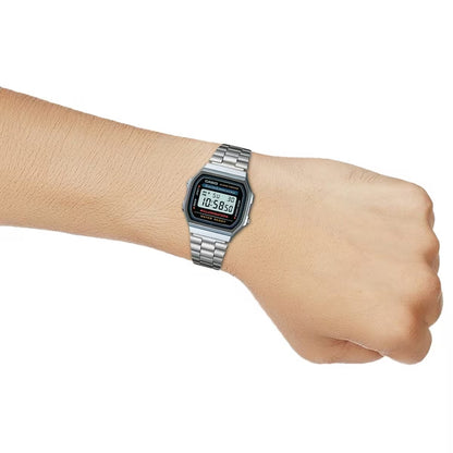 Vintage Silver Toned Top Watch A168WA-1