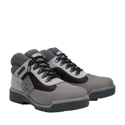 Field Mid Lace Up Gray Boots
