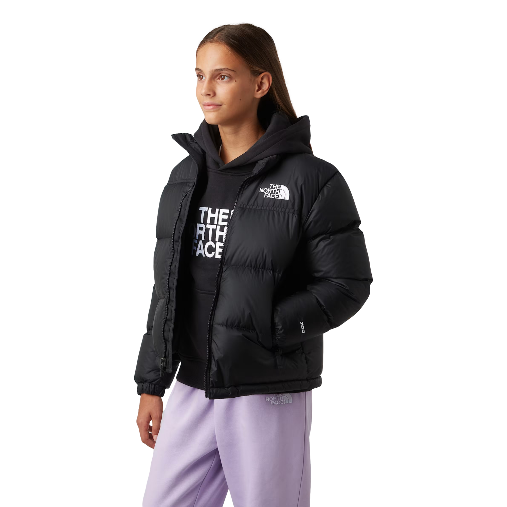 Teens' 1996 Retro Nuptse Black Jacket