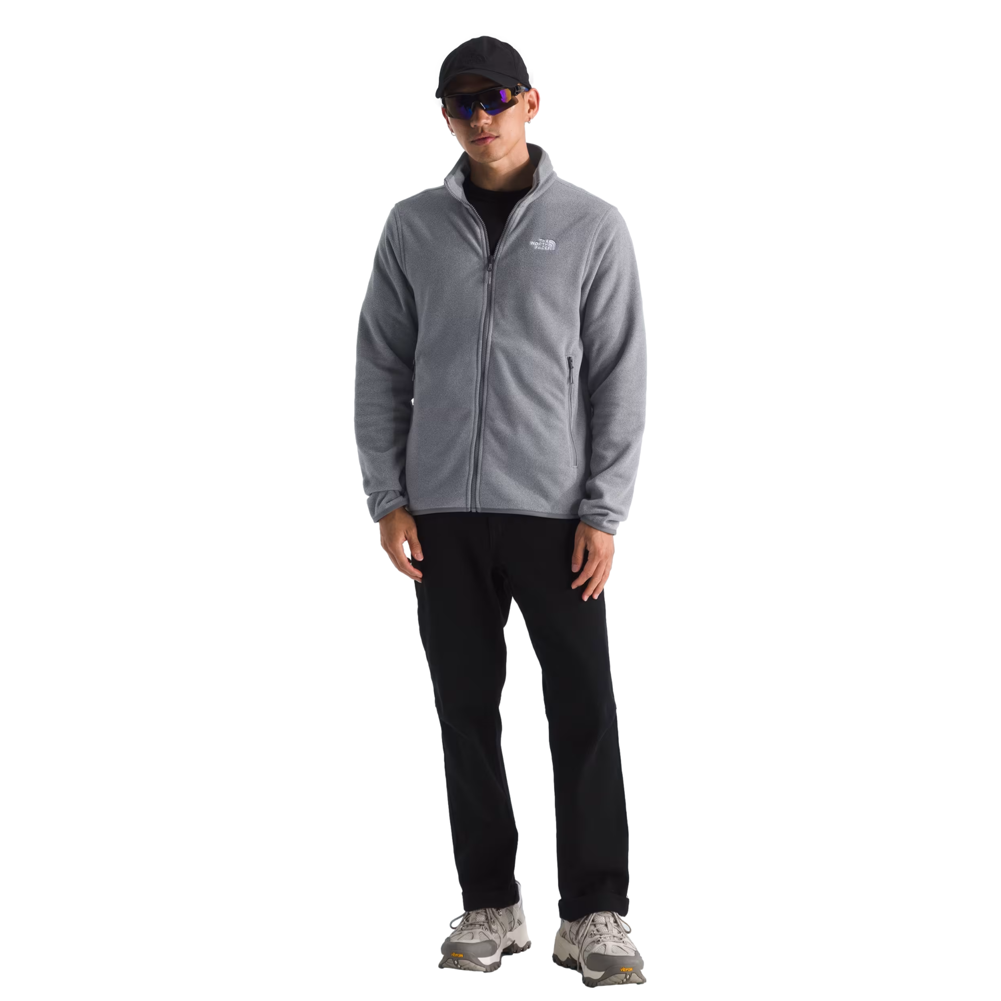 Glacier Fleece Gray Full Zip Jacket