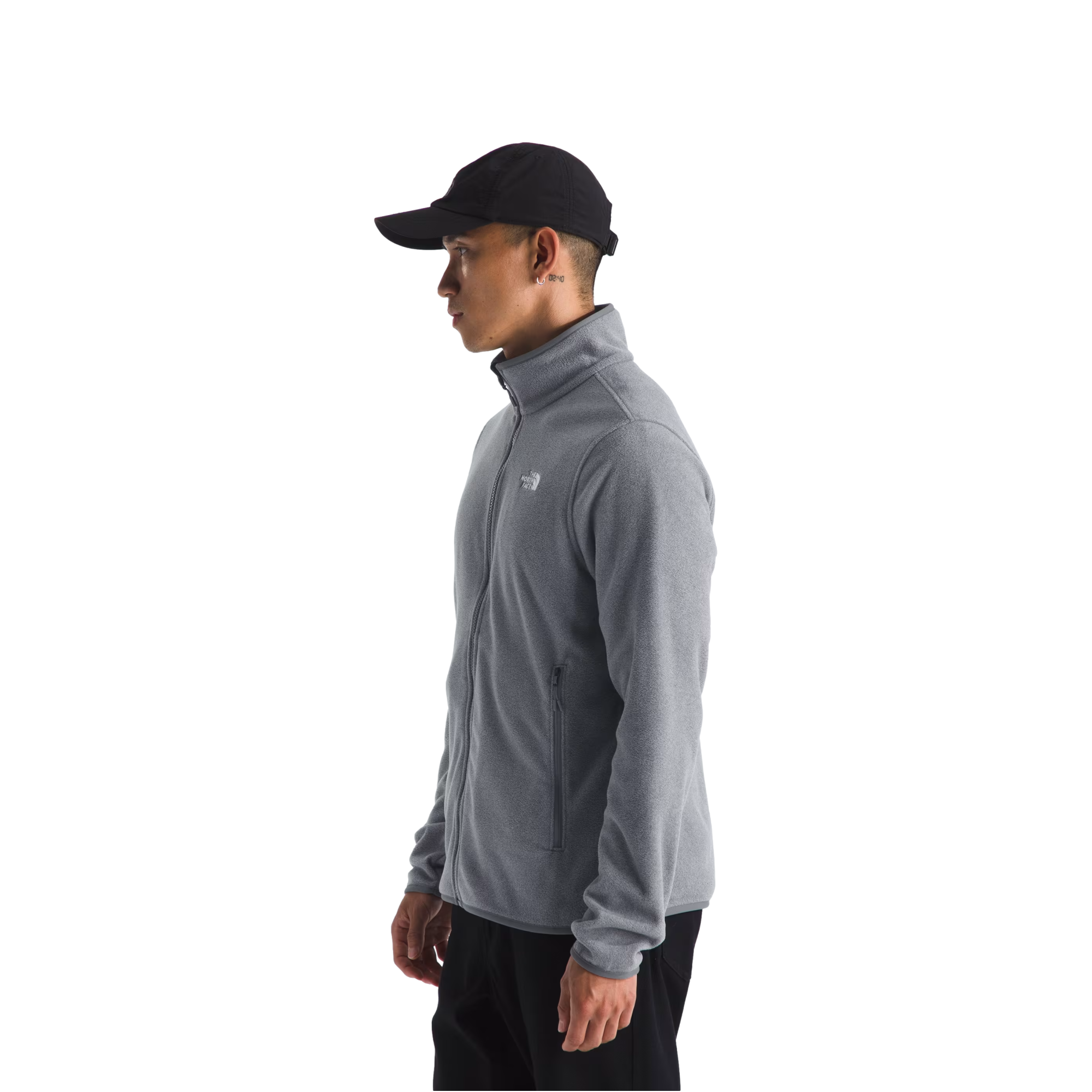 Glacier Fleece Gray Full Zip Jacket