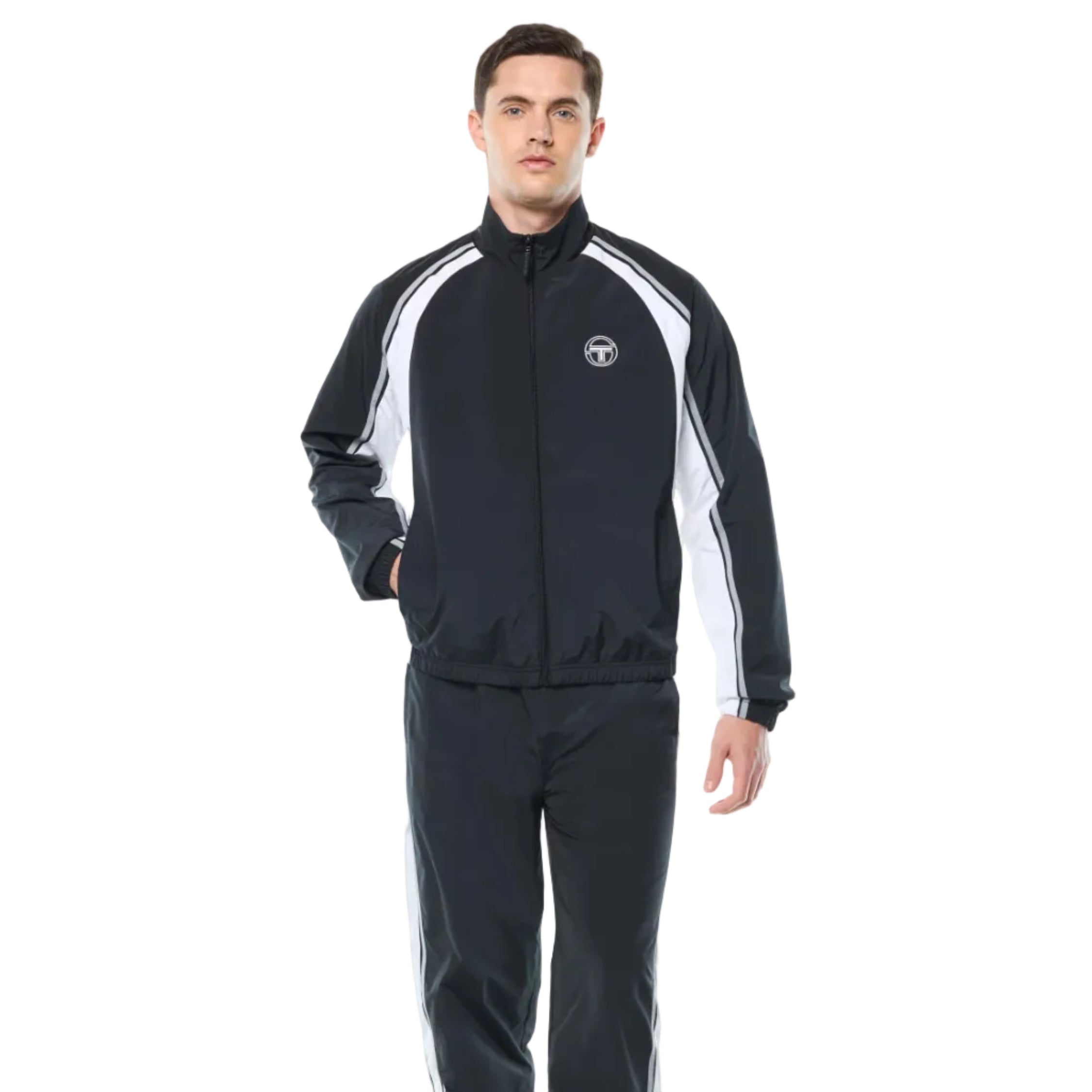 Fico Full Zip Track Black Jacket