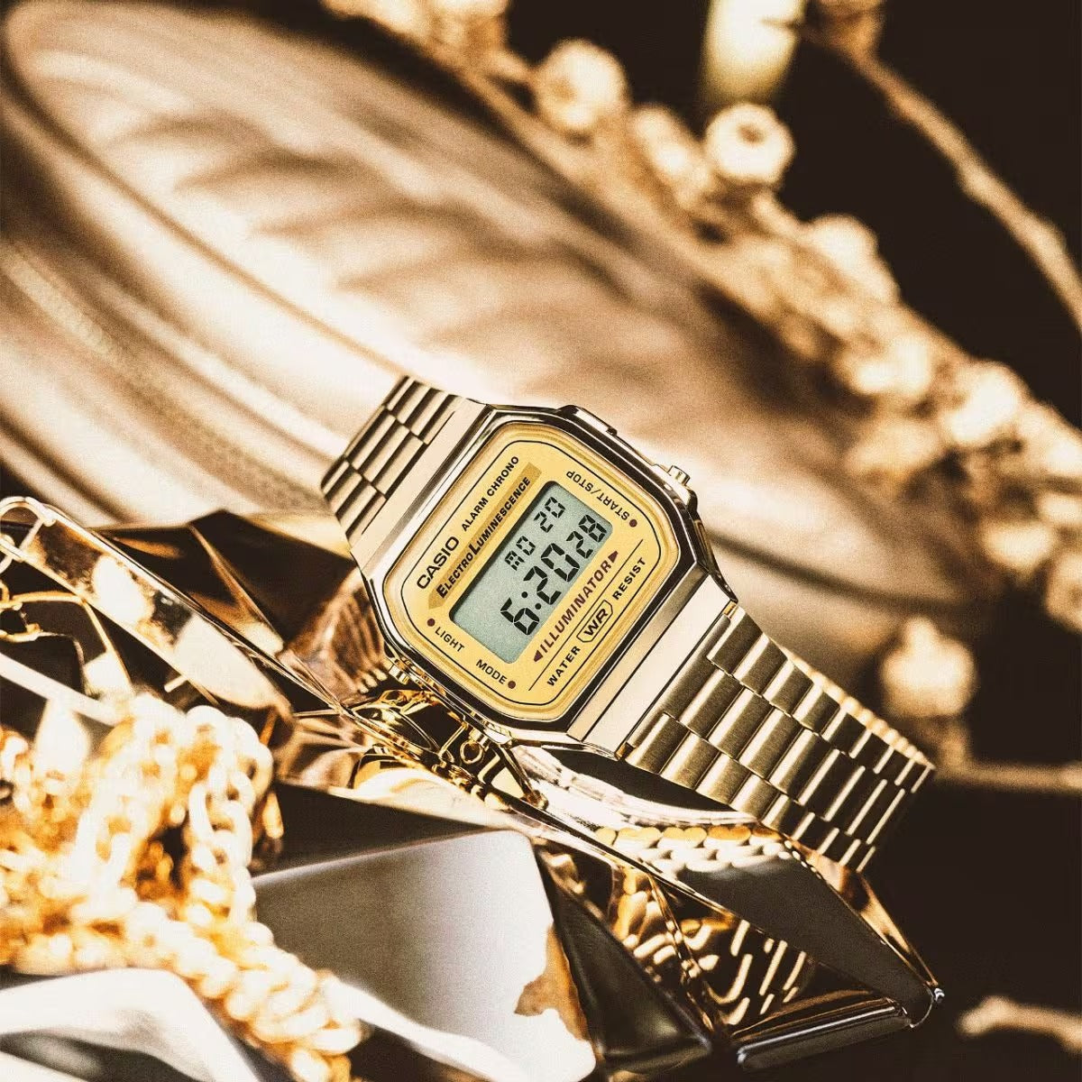 Digital Retro Vintage Gold Watch A168WG-9 – WOODstack
