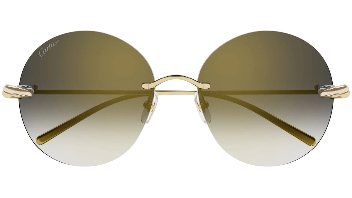 Gold Grey Sun Yellow Glasses