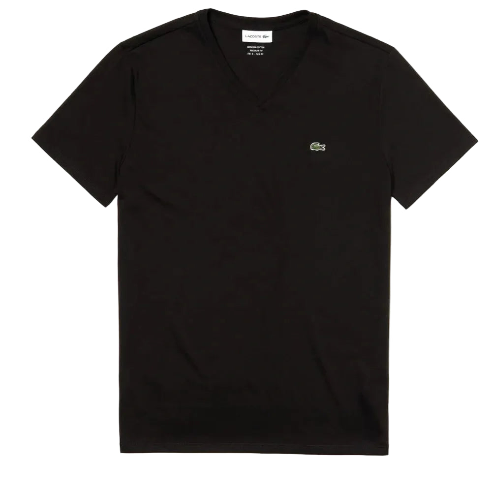 Short Sleeve V-Neck Pima Cotton Jersey T-Shirt
