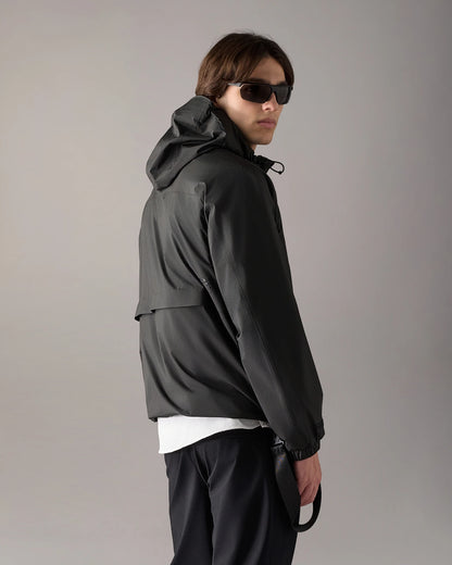 Rain Packable Black Jacket