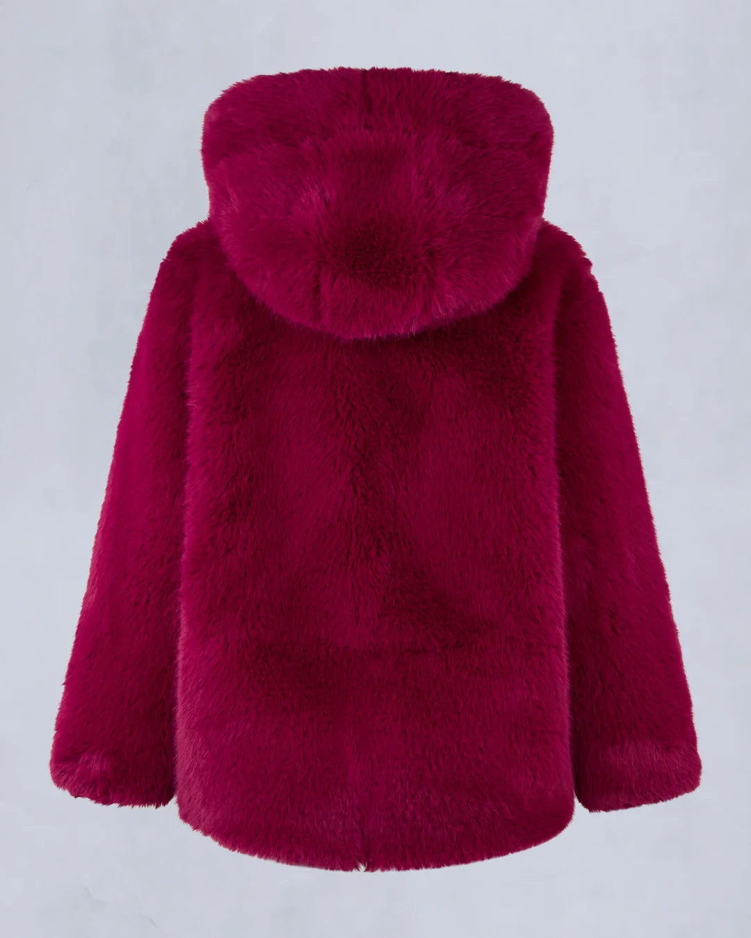 Jade Faux Fur Jacket Berry