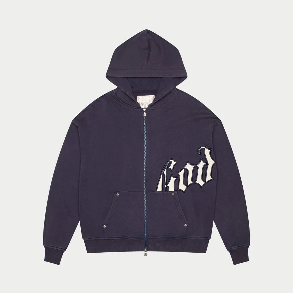 Og Logo Sweatsuit V2 Navy Wash – WOODstack