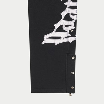 Og Logo  V2 Black Silver Satin Boom Sweatsuit