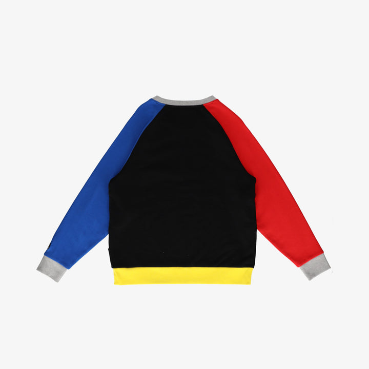 Multi-Color Patchwork Crewneck