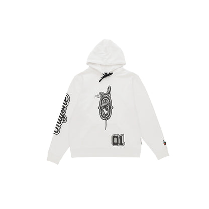 Only One Cobra O Print Pullover Hoodie