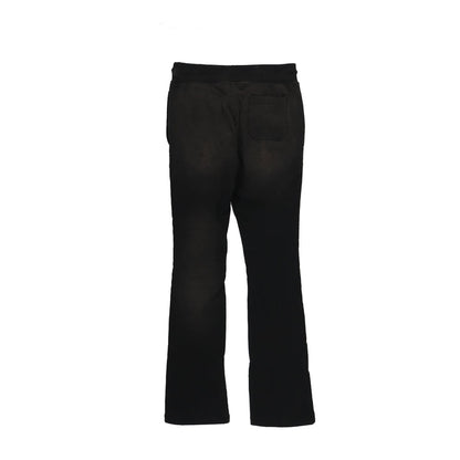 Cut And Sewn Distressed Sweatpant black