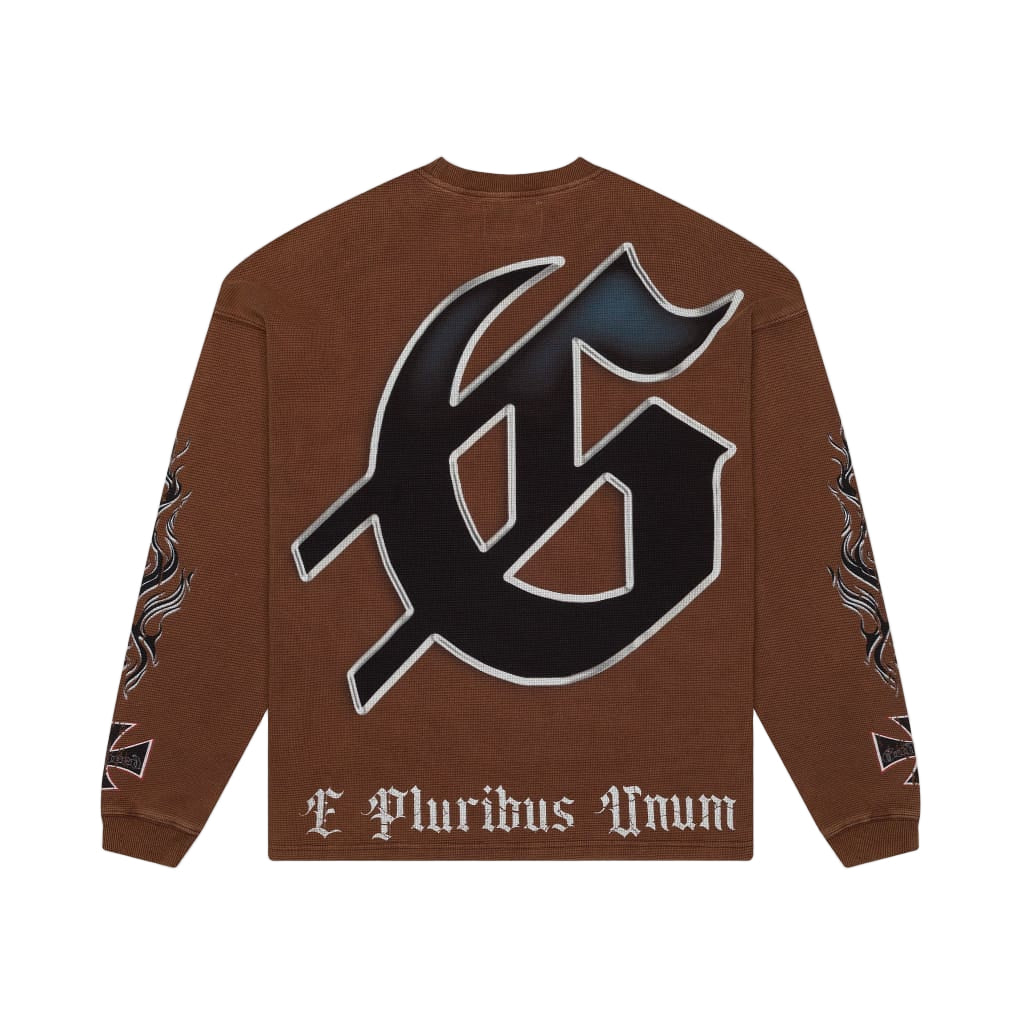 Rocker Thermal Brown Wash Crewneck