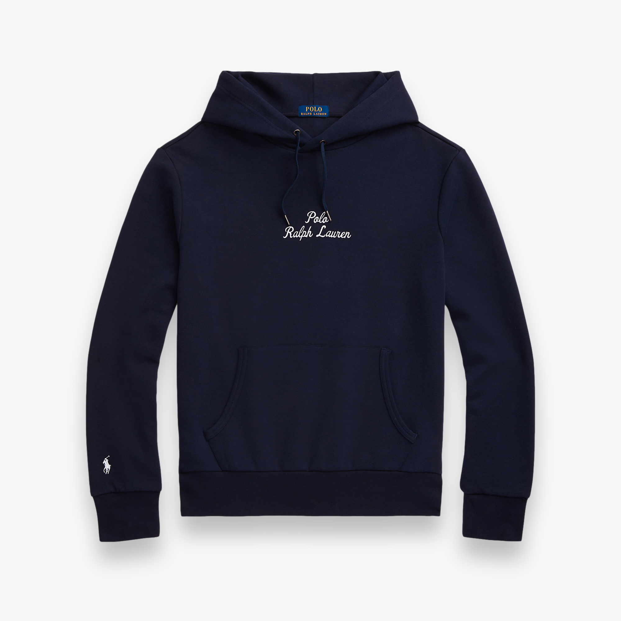 Logo Double-Knit Pullover Hoodie