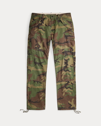 Classic Fit Camo Canvas Cargo Pant