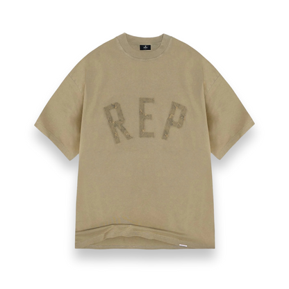 Rep Applique T-Shirt - Fawn
