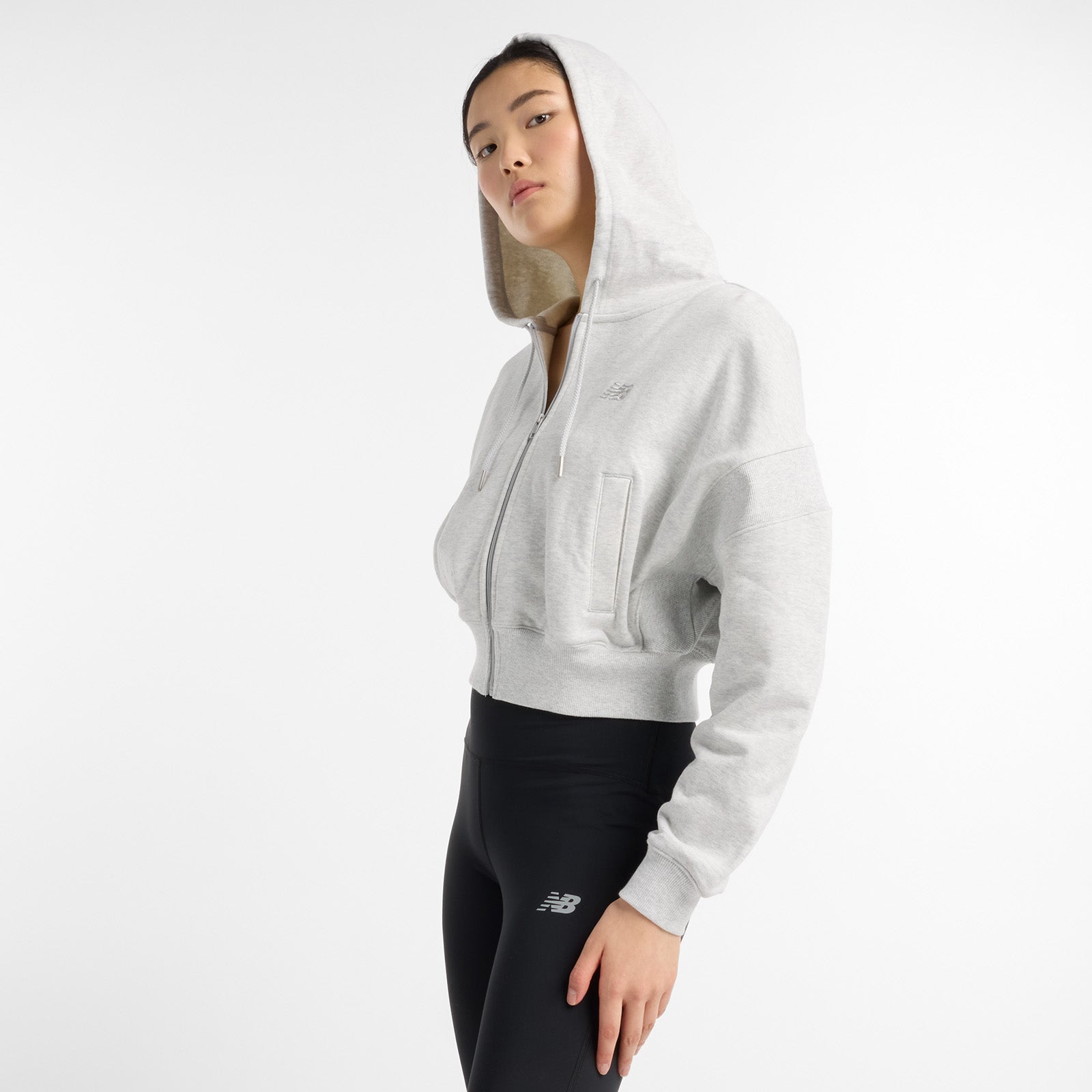 French Terry Grey Full Zip Jacket