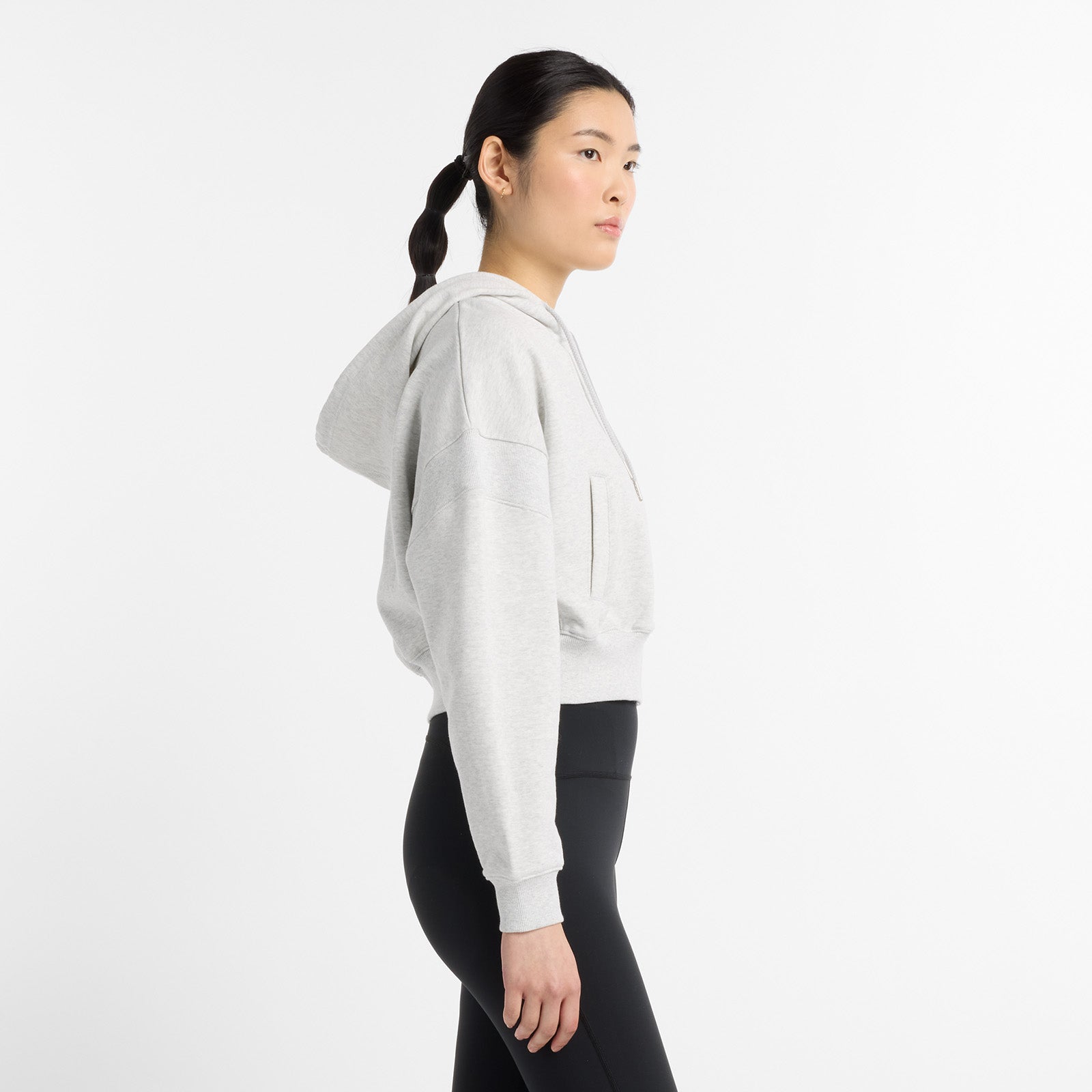 French Terry Grey Full Zip Jacket